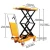 Xilin EU Type 350kg/770lbs Capacity Industry Manual Hydraulic Double Scissors Lift Table For Materials