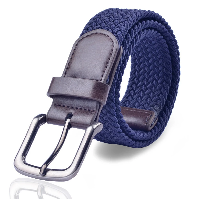 xingji Customized Wholesale High Quality Polyester Knitted Elastic Braided Mens Rope Fashion Casualbaseball belt