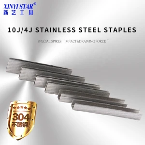 XINYI Stainless steel nail staple pins for upholstery furniture 1006J-1022J  406J-422J
