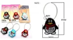 Y-505 QQ Penguin Shape Zinc Alloy 3 Digits Reset Travel Luggage Combination Pad Lock