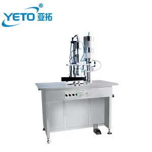 YETO  semi automatic Aerosol spray can  Filling Machine aerosol bag on valve filler