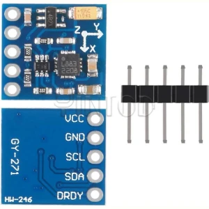 Yintod GY-271 QMC5883L Triple Axis Compass Magnetometer Sensor Module 3.3V 5V for Arduino and Raspberry Pi