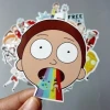 YOMORES 35Pcs American Drama Rick Morty Funny Sticker Decal For Car Laptop Bicycle Motorcycle Notebook Waterproof Stickers