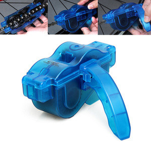 YOUME Blue Portable Bicycle Chain Cleaner Bike Clean Machine Brushes Scrubber Wash Tool, Mountain Cycling Cleaning Kit