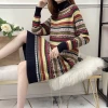 YQ219 Jacquard knit winter warm sweater type wholesale ethnic clothing women dress