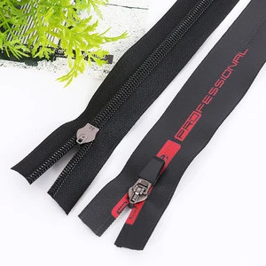 Zip manufacture PVC printed concealed waterproof long chain zipper for dry diving suit sport clothes
