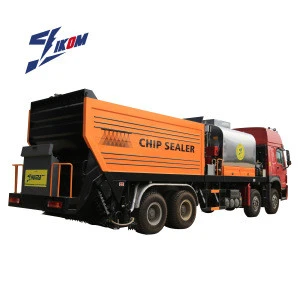ZQZ5310TFC asphalt sprayer truck fiber synchronous asphalt road chip sealer