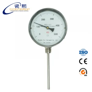 0-100C Temperature Range and Analog Display Double Metal bimetal Thermometer