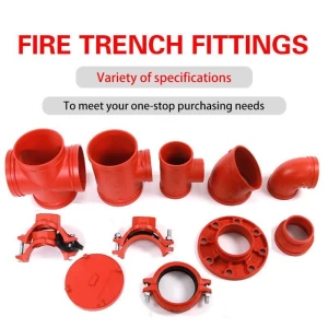 Grooved pipe fittings/grooved 90 degree elbow/grooved positive tee/grooved mechanical tee