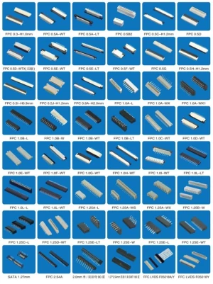 Flat cable connectors FPC 0.3-H1.0mm  FPC 0.5A-WT  FPC 0.582