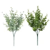 Large Leaf Eucalyptus Artificial Spray 7 Branches PE Foliage Bendable Stems for Outdoor Decor