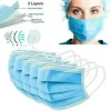 Disposable 3 Plys Face Mask Respirator Air Pollution