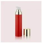 PP Cosmetic Plastic Bottles With Airless Pump For Skin Care with  50ML 75ML 120ML