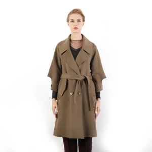 Inner Mongolia OED ODM Luxury Cashmere Wool Coat For Women