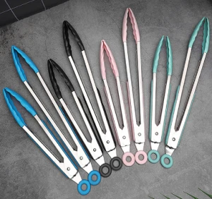 7inch 9 inch 12inch sets of package silicone pasta tongs