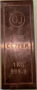 1kg copper og bar