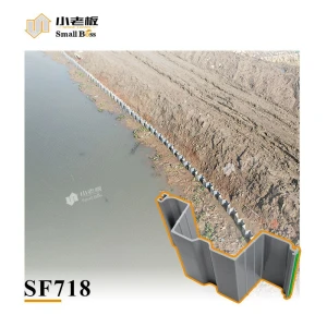 Durable PVC plastic sheet pile  for river bank protection and seawall construction