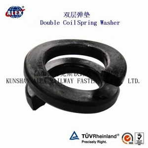 Factory Price Sales Double Coil Fe6 Lock Spring Washer for Railway