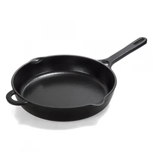 enameled cast iron skillet fry pan with easy grip handles 26cm