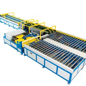 Nanjing Weipu air duct making machine u shape auto duct production line 5 with double flange former