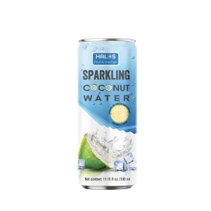 HALOS/OEM SPARKLING COCONUT WATER WITH PINEAPPLE