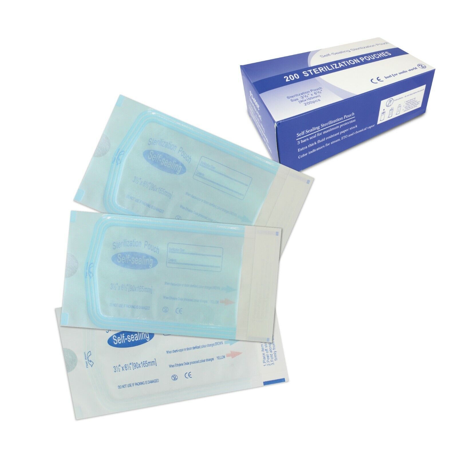 3D Kangaroo Self-Seal Sterilization Pouches