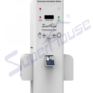 Mobile Automatic double functions for Temperature Measurement and Spray Sterilization Disinfection Chamber