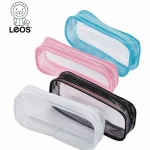 School Stationery Clear Waterproof PVC Pencil Case with Zipper for Students
