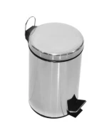 Stainless Steel Pedal Bin- 5L Round Step Trash Bin, Dust Bin, Waste bin, Toilet Pedal Bin