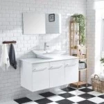 single sink moder wall bathroom vanity cabinet