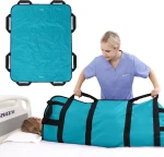 medical mattress with waterproof cover and handles, for moving the patient