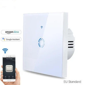 1 2 3 gang smart switch wifi  touch wall switch compatible with alexa and google home