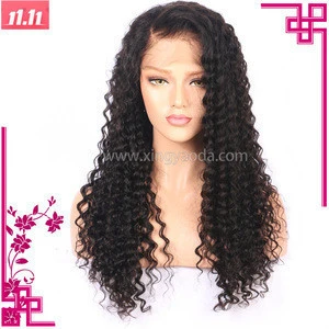 100% Human Hair Deep Wave Full Lace Wigs Wholesale