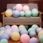 100 Pack 10 Inch 2.2 g/pc Thicken Macaron Color Balloons Assorted Candy Color Balloons for Party, Birthday, Wedding Supplies