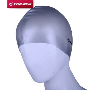 100% Silicone Water proof Swimming Cap /Custom logo silicone swim Cap