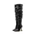 Import 100879 DEleventh Shoes Woman Sexy Over The Knee High Boots 2020 Ladies Fashion High Heels long booties Plus Size Black White hot from China