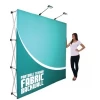 10*8ft  Straight Fabric Pop Up Display,  Pop Up Velcro Fabric Backdrop Wall Banner
