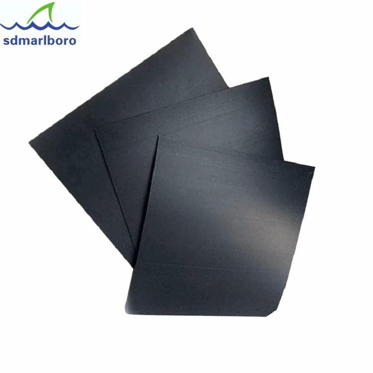 1.0mm 1.5mm 2mm hdpe pvc smooth black blue geomembrane pond liner for fish farm tank lining for aquaculture project