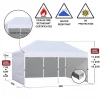 10x20 Ez Pop-up Canopy Tent Commercial Instant Canopies with 4 Removable Zipper End canopy tent with sidewalls