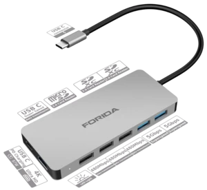 11 in 1 USB C hub with HDM I 4K perfect for  all type c devices, PC/ Tablet/Mobile phone