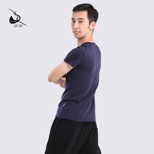 116102012  dance training tops  men black shirts wholesale comfortable and breathable