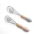 Import 12 Inch Hand Egg Beaters With Wood Handle Stainless Steel Wire Egg Whisk Pastry Tools from China