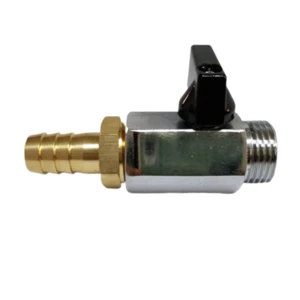 1/2 npt brass hose barb fitting check valve gate