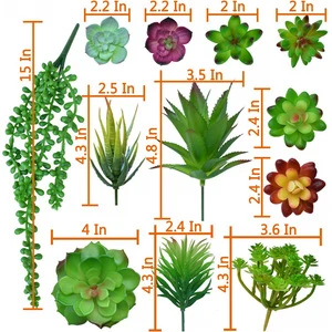 12 PCS Artificial Succulent Plants,Faux  Succulents for Home Decoration