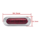 12V 24V 3.7 inch 4LED vehicle side marker lamp clearance light red white amber truck trailer car LED side marker signal light