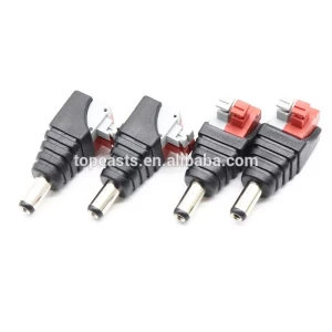 12V Clip DC Male + DC Female connector 2.1*5.5mm DC Power Jack Adapter Plug Connector for 3528/5050/5730 single color led strip