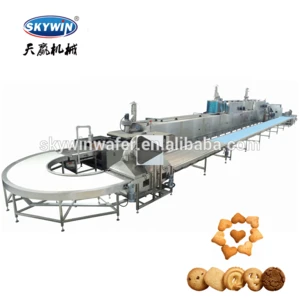 15% Discount Automatic Snacks Small Butter Cookies Making Machine Cookie Production Line Cookie Cutting or Dropping Machines
