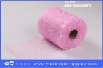 15cm snow mesh for flower wrapping mesh roll and snow organza mesh for soap rose flower packing materials