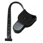 1.5M BMI tape measure black Waist measurement 60inch soft Circumference Tape