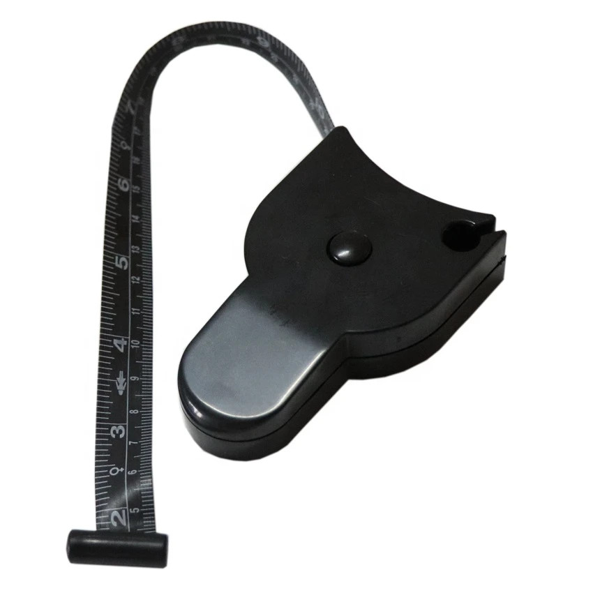 1.5M BMI tape measure black Waist measurement 60inch soft Circumference Tape